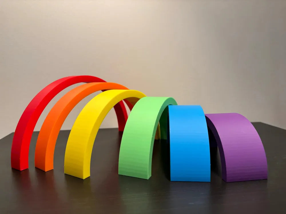 🌈 Jouet d’empilage arc-en-ciel
