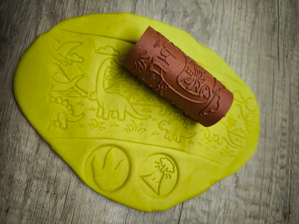 Rouleau pour pâte à modeler - Dinosaure 🦖