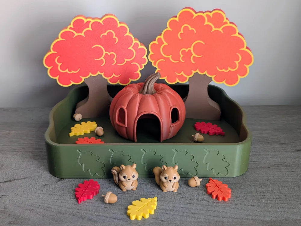 🎃🍂 Ensemble sensoriel d’automne – Maison citrouille