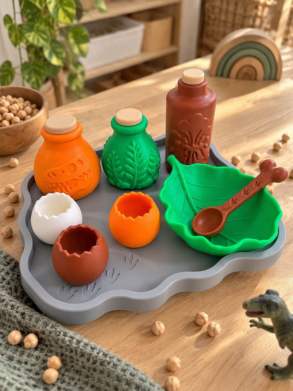 🦖🧪 Ensemble de potions – Thème dinosaures