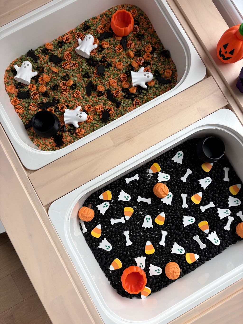 🎃 Ensemble complet de bac sensoriel – Halloween 👻