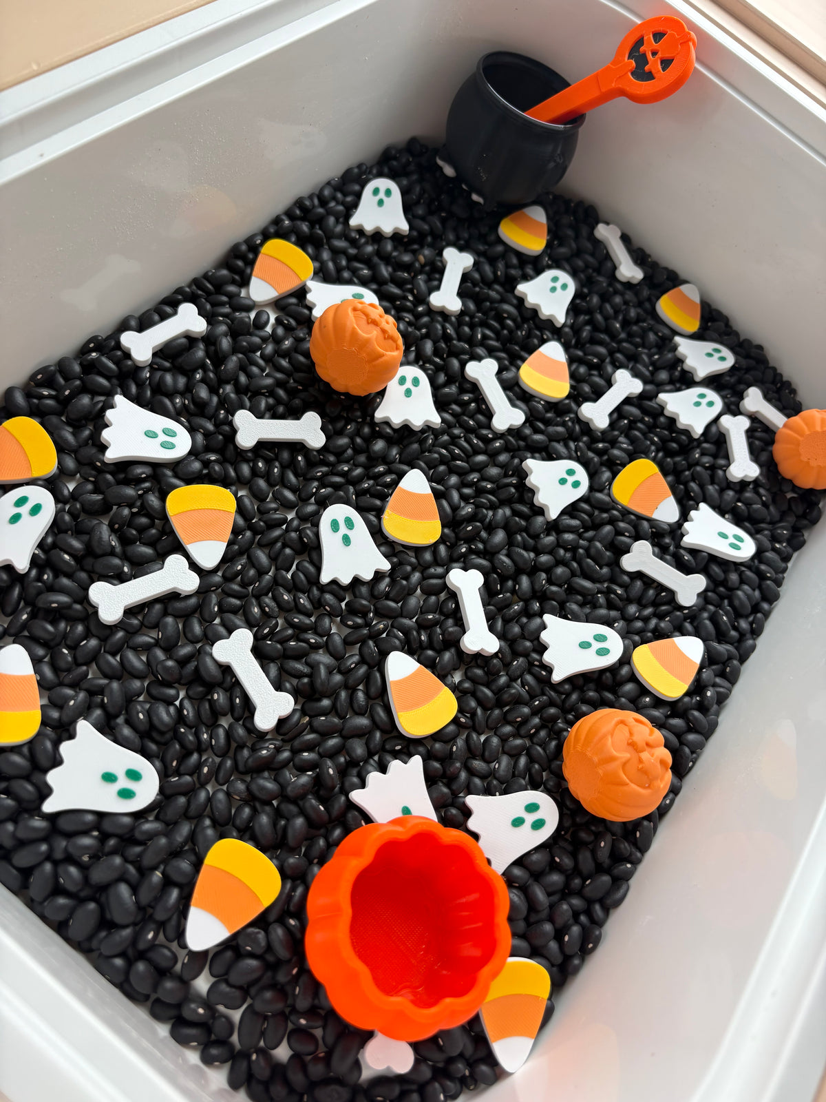 🎃 Ensemble complet de bac sensoriel – Halloween 👻