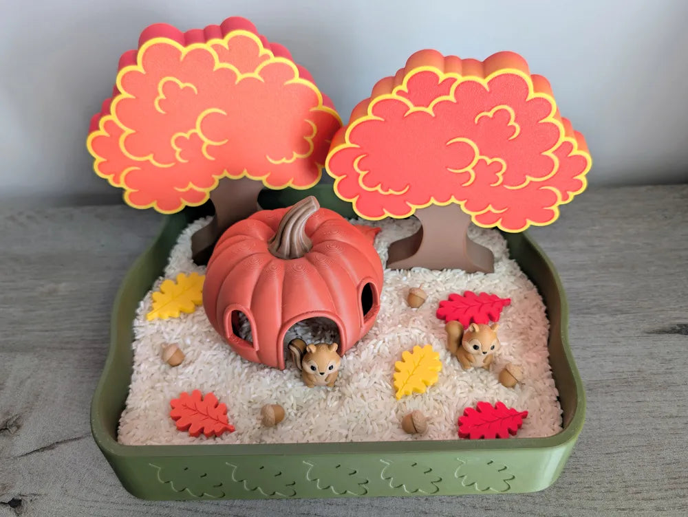 🎃🍂 Ensemble sensoriel d’automne – Maison citrouille