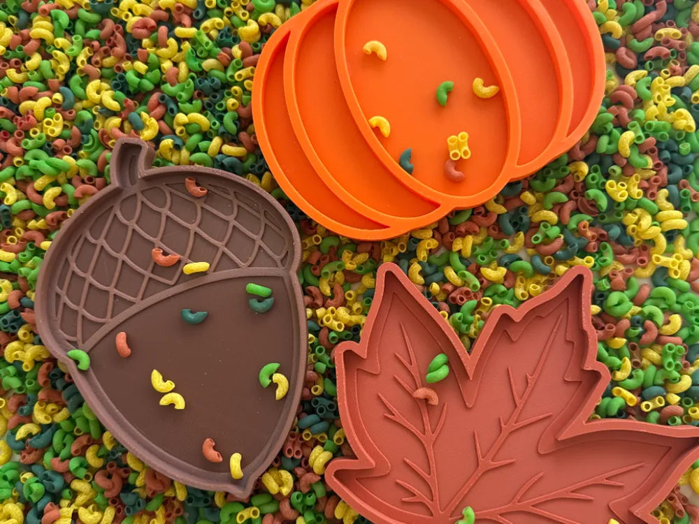 🍂🎃 Ensemble de 3 plateaux sensoriels d’automne