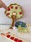 🌱🍎 Mini jardin sensoriel – Ensemble de jardinage