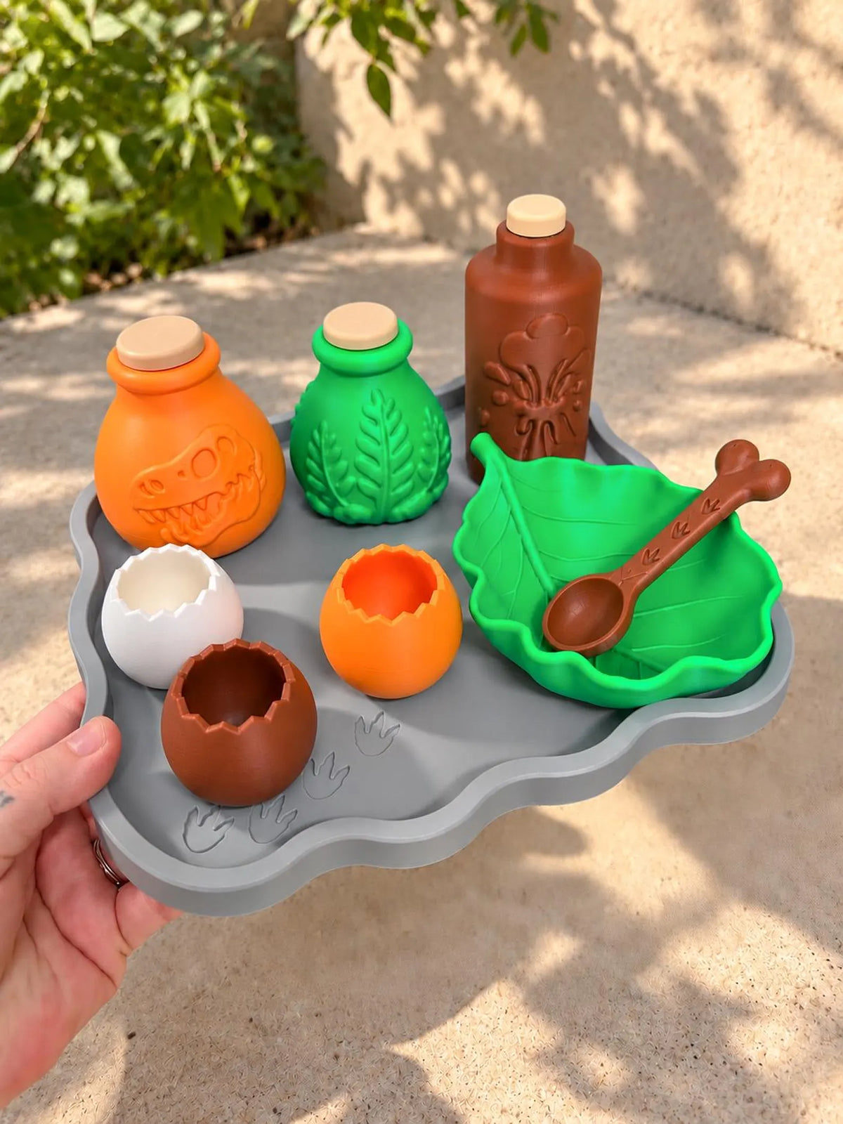 🦖🧪 Ensemble de potions – Thème dinosaures