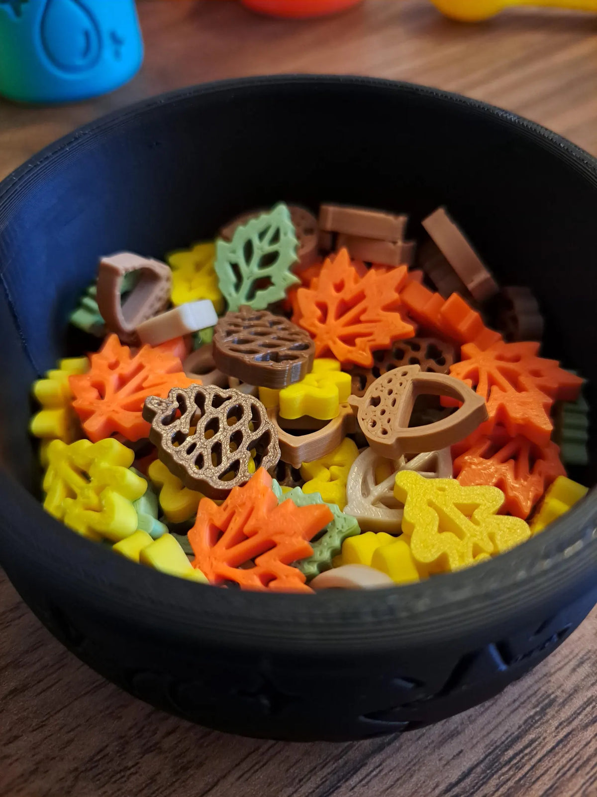 🍂🌰 Formes d’automne – Remplissage pour bac sensoriel